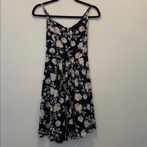 Floral print mini dress
